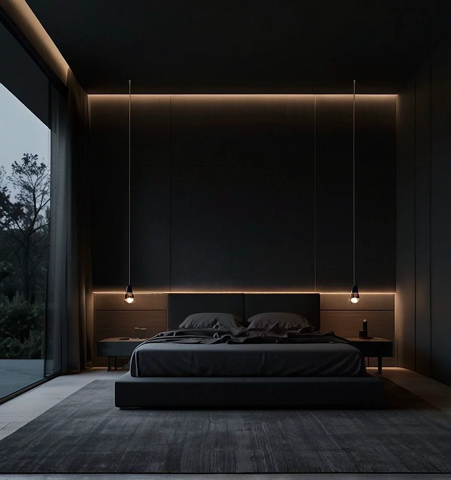 Dormitorio oscuro y fresco para dormir bien