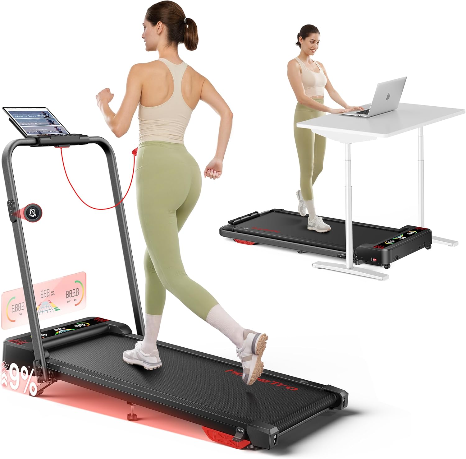 Cinta de andar para escritorio elevable trabajo desde casa