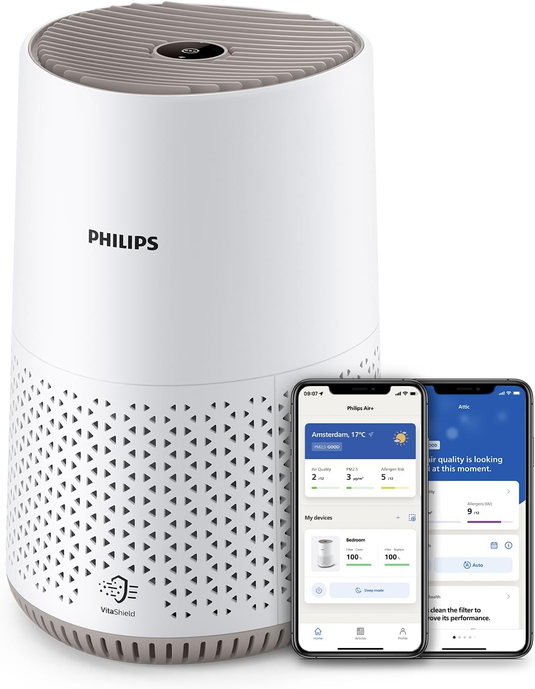 Philips Purificador de Aire Serie 600 filtro HEPA